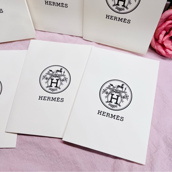 NEW AUTH HERMES PARIS RECEIPT HOLDER, SET OF 6 - Picture 5 of 6